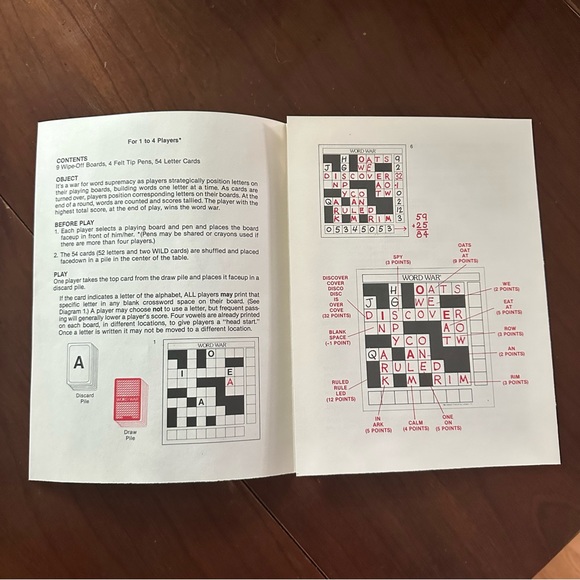 Vintage 1983 Whitman Word War Competitive Crossword Puzzle Board Game - Picture 6 of 9
